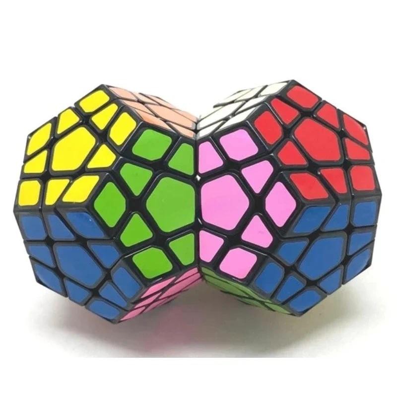 Calvin's Puzzle Magic Cube 3x3x3 Cube Double Megaminx Stickerless Body Mod Triple Megaminx Black Bod