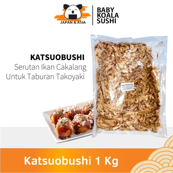 

[PROMO]New KATSUOBUSHI Bonito Flakes 1 Kg Halal │ Taburan Takoyaki Katsuo Bushi