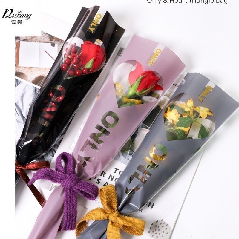 ACC Plastik Bunga MOTIF VAS ONLY, LOVE, GARIS PANJANG, DAN JUST FOR YOU