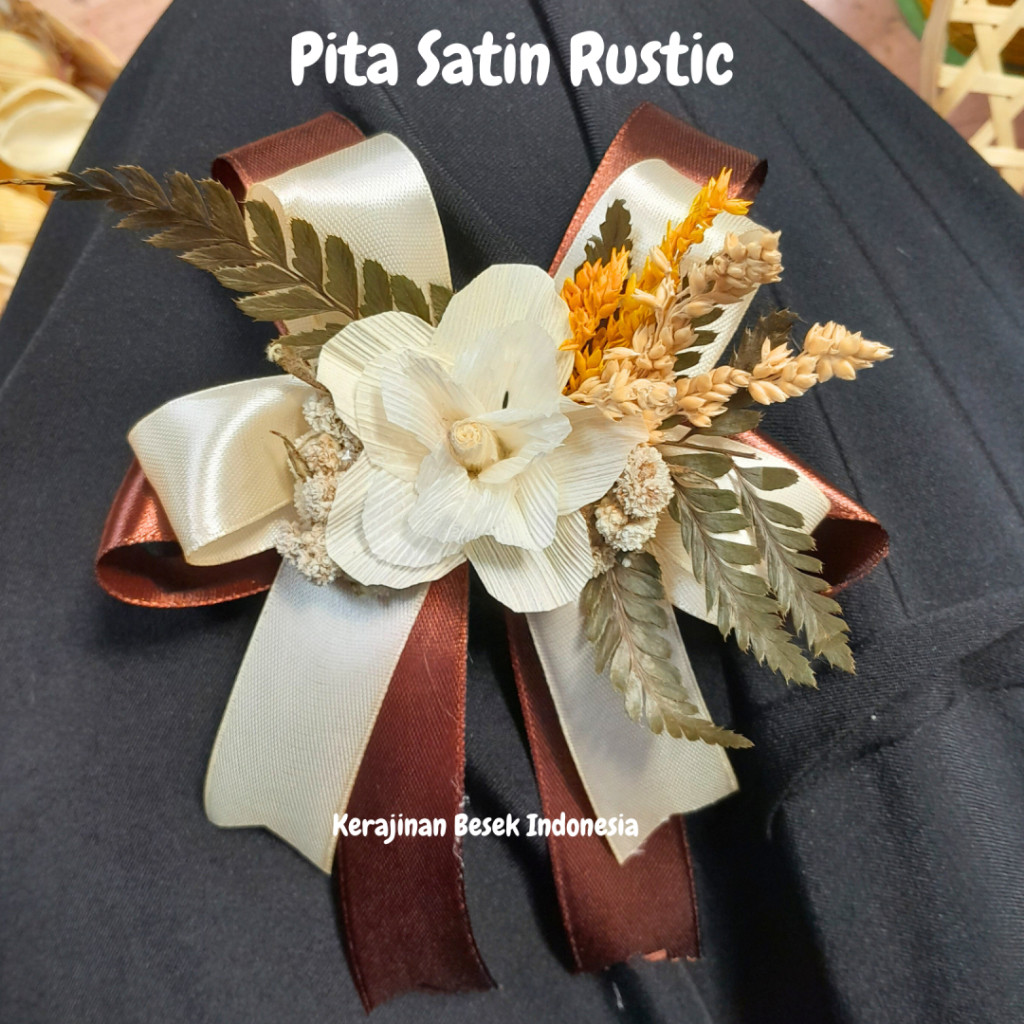 

READY STOCK PITA JADI HIASAN PITA SATIN BUNGA RUSTIC TEMPEL SIAP PAKAI FREE LEM UKURAN 12cm KADO HAMPERS SESERAHAN PARSEL HANTARAN PERNIKAHAN MURAH