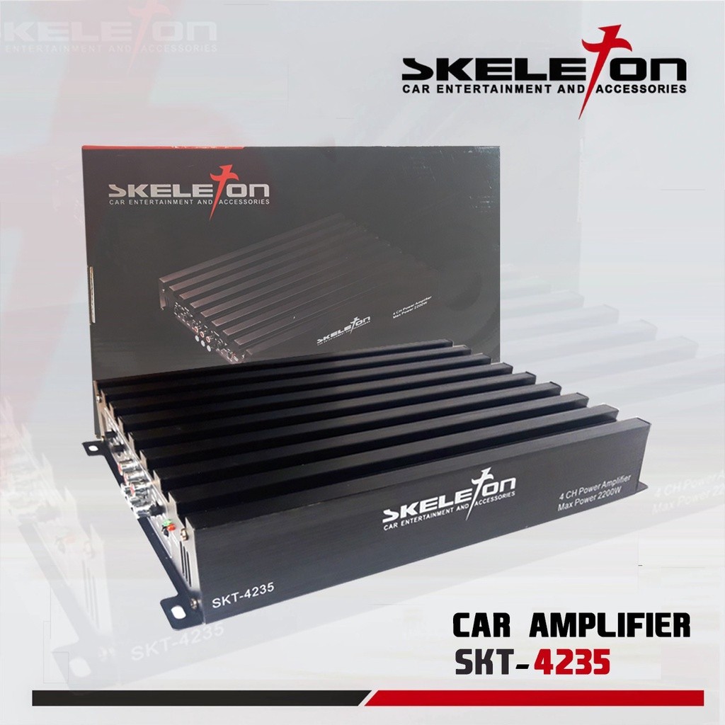 SKELETON Power / Amplifier 4 Channel Bass Audio