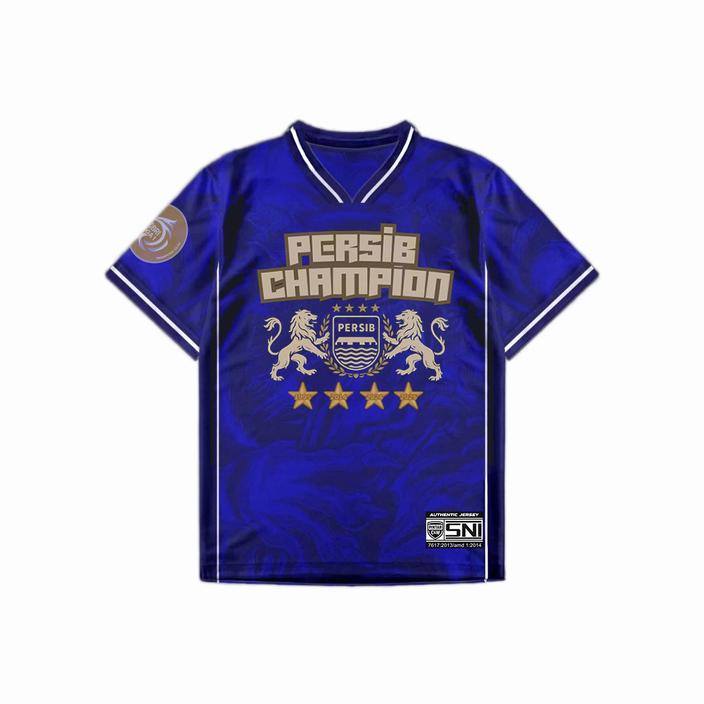 JERSEY PERSIB  BACK TO BACK CHAMPIONS FULL PRINTING Atasan BDG Special Edition HITAM rugby // vintag