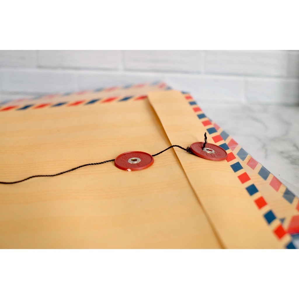 

(3 PCS) Amplop Coklat Folio F4 Airmail / lamaran kerja / amplop coklat bertali