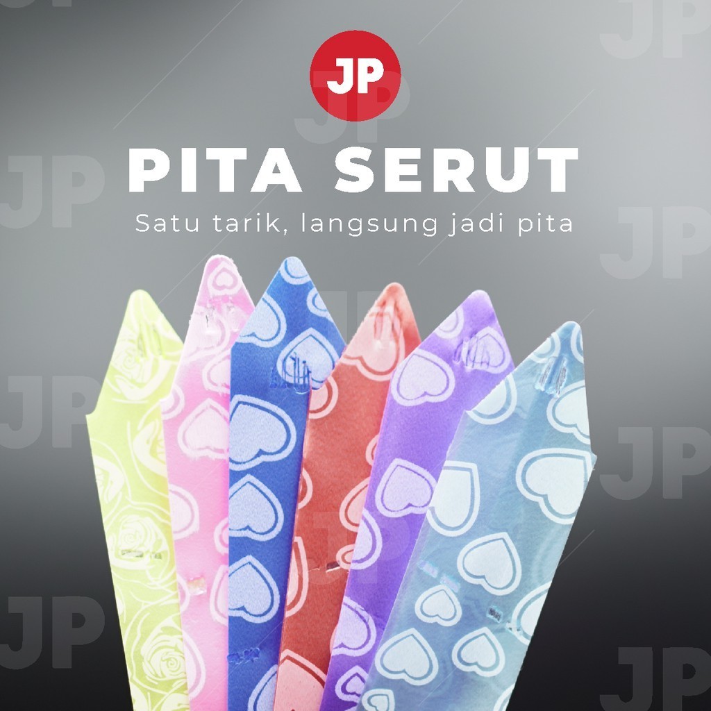 

Pita Serut - Pita tarik Motif uk 3 cm ( 1 PAK ISI 10)