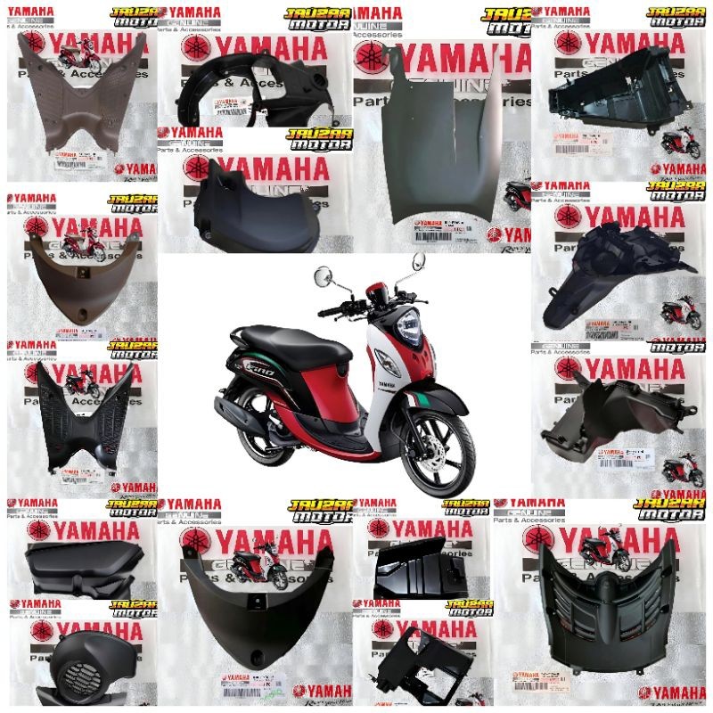 COVER FULL SET BODY KASAR FINO FI125 BJ8 ORIGINAL YAMAHA ASLI