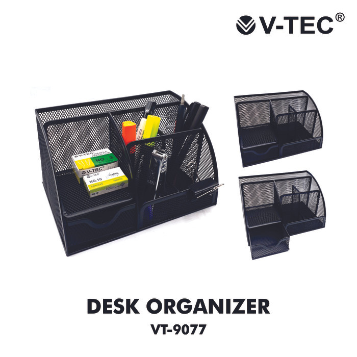 

PEN STAND / TEMPAT KOTAK PENSIL BOLPEN / ALAT TULIS DESK ORGANIZER V-TEC VT-9077