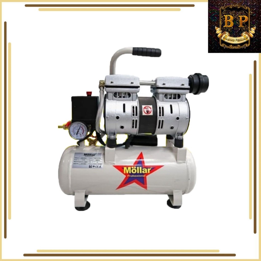 Kompresor angin Mollar AC1024S Oiless Air Compressor 24Liter 8 bar