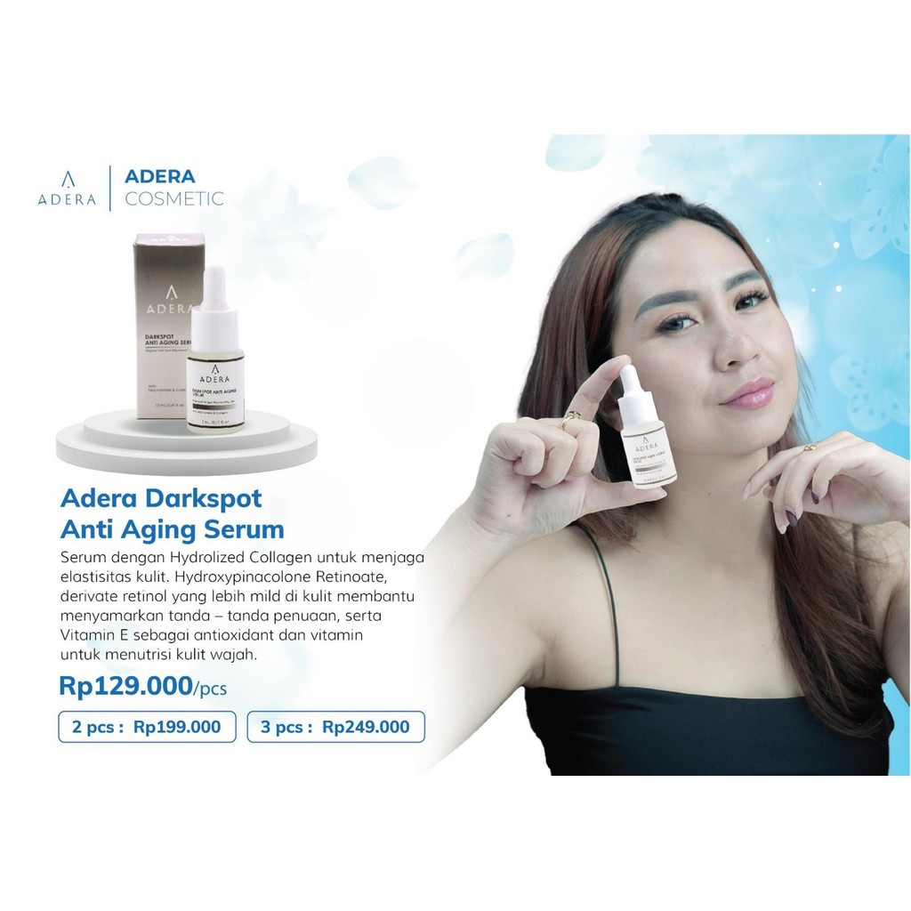 Adera DarkSpot Anti Aging Serum Beli 1 Gratis 1 BPOM - BELI 1 GRATIS 1