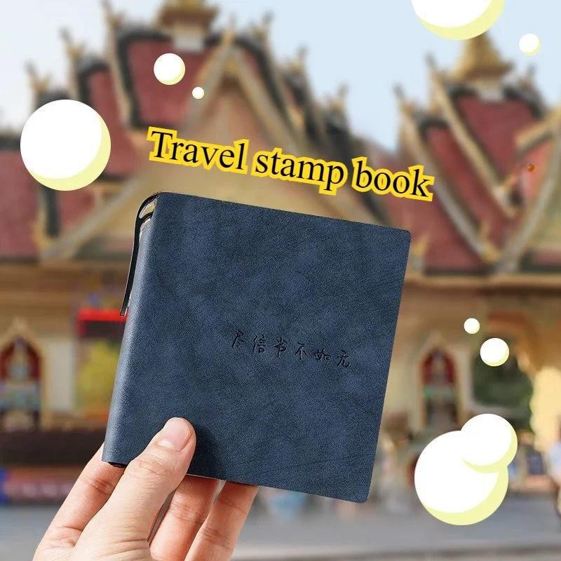

Convenient To Carry Travel Commemorative Blank Notebook, Kinbor 2025 Clock and Scenic Spot Seal Books Agenda 2025 Study Planner