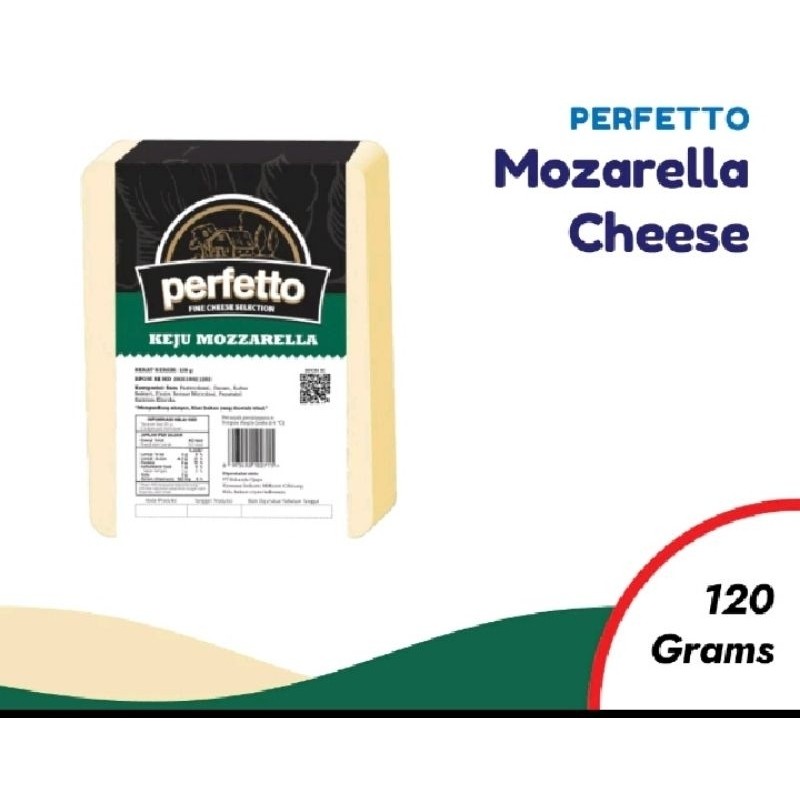 

pekanbaru/Keju Mozzarella Perfetto 120gr / Mozarella Cheese 120 Grams