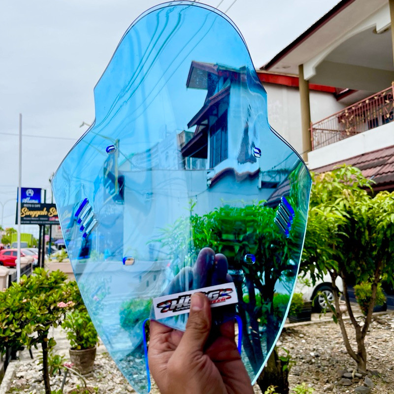 SANRIRINTOJAYASHOP Visor jenong Nmax Old Biru