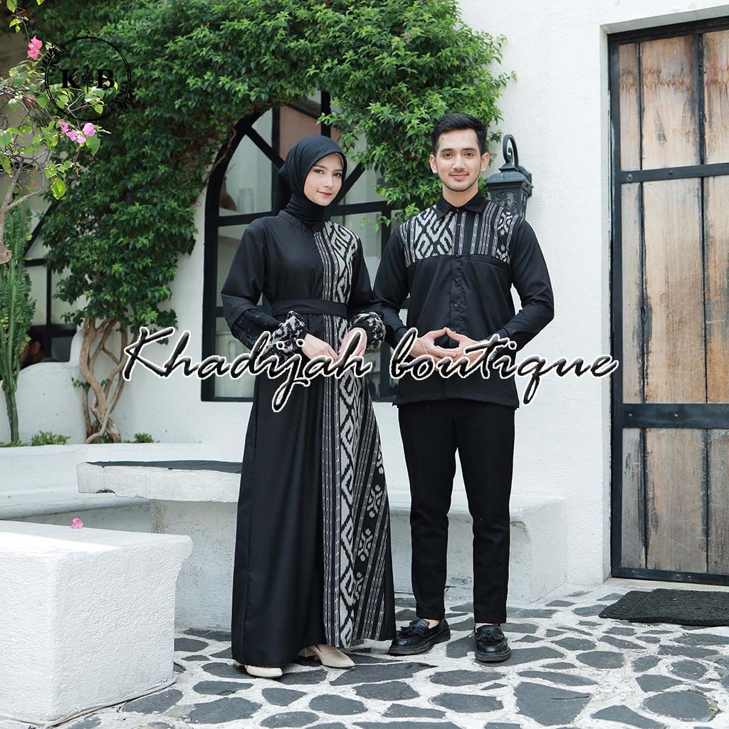 Set couple amira dress tenun troso, baju kondangan, set couple busana wanita tenun, set couple ethni