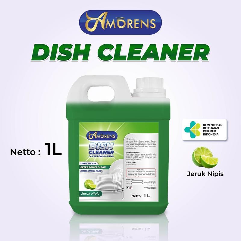 

Amorens Sabun Cuci Piring 1 Liter / Dish Wash / DISH CLEANER Konsentrat Liquid / Sabun Pembersih Lemak di piring [1 Liter] pembersih serbaguna