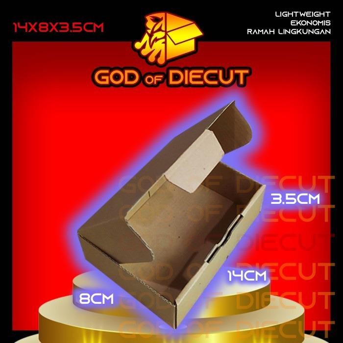 

KARDUS DIECUT 14x8x3,5 CM - Karton Kotak Packaging Packing Box Pizza