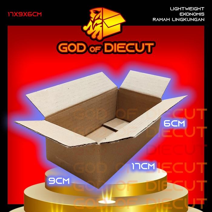 

17x9x6 cm kardus box kotak karton packing barang polos baru