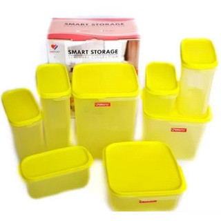 Toples Makanan Plastik Smart Storage Sealware Set 8pcs GBU Plast KS004