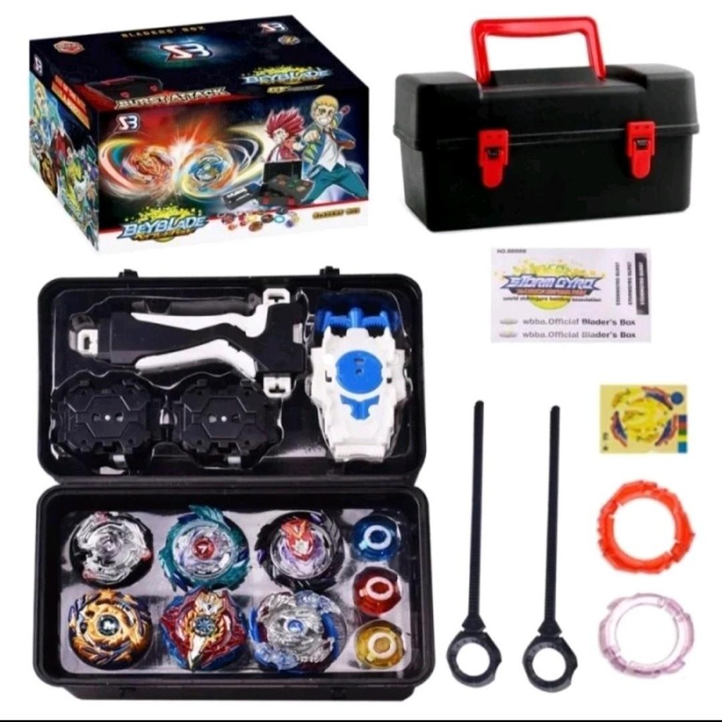 diataleni - mainan gasing beyblade launcher burst surge gt fusiontoy + box