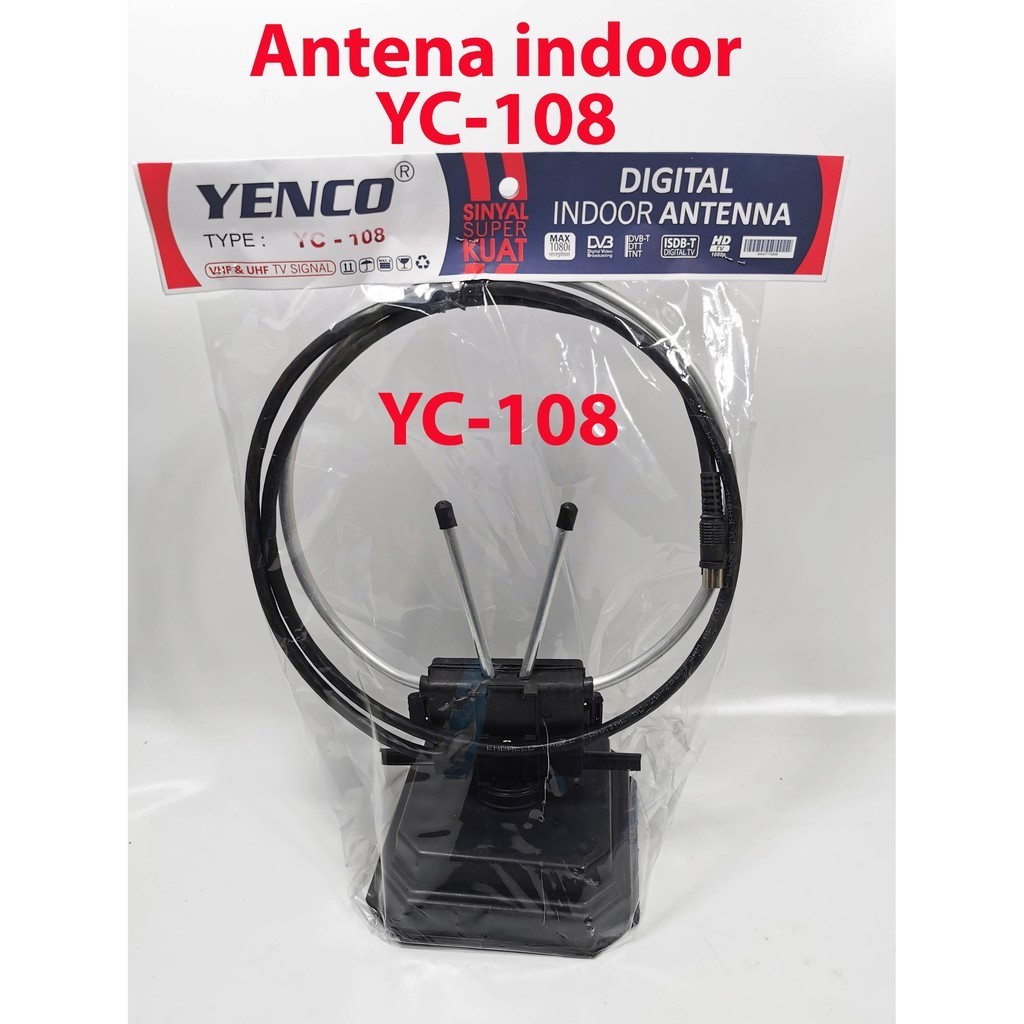 ANTENA indoor TV YENKO YC-108 / ANTENA dalam INDOOR VHF & UHF