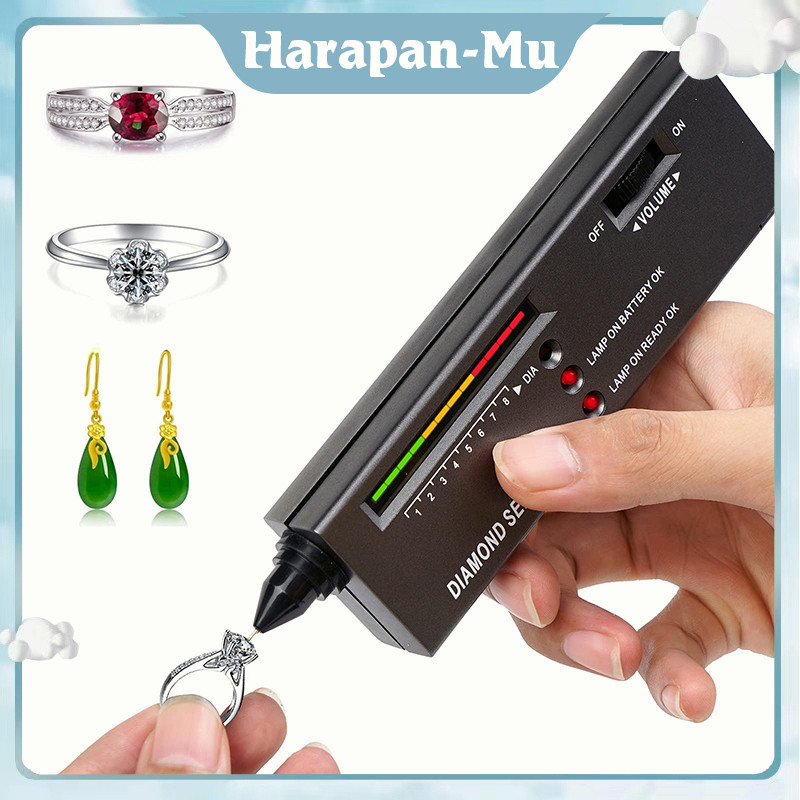 Alat Deteksi Berlian Diamond Gemstone Alat Tester Batu Mulia Alat Ukur Kekerasan Batu Berlian Permat