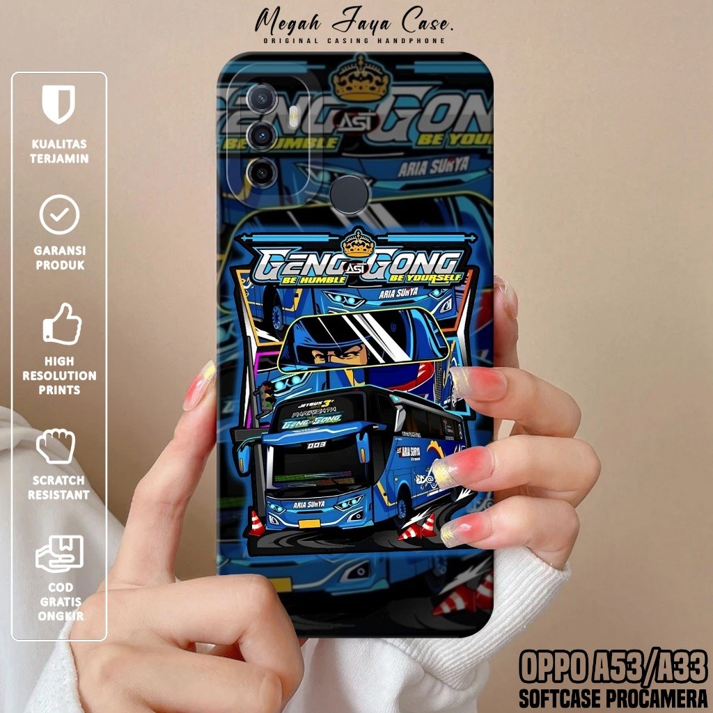 Case OPPO A53 / OPPO A33 - Softcase HP OPPO A53 / OPPO A33 Motif BUS TELOLET - Silikon HP OPPO A53 -