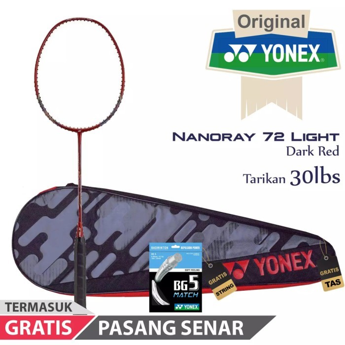 Raket Badminton Yonex Nanoray 72 Light (5U G5) - Original