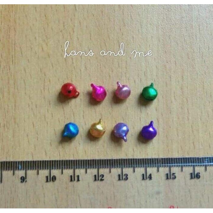 Kerincingan / Krincingan / Bel / Lonceng Kecil 6mm Warna-Warni