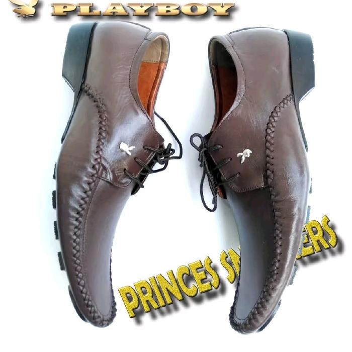 SEPATU PANTOFEL PLAYBOY KULIT / SEPATU FORMAL PRIA PLAYBOY ( COKLAT ) SEPATU KERJA KANTOR PRIA Shoes