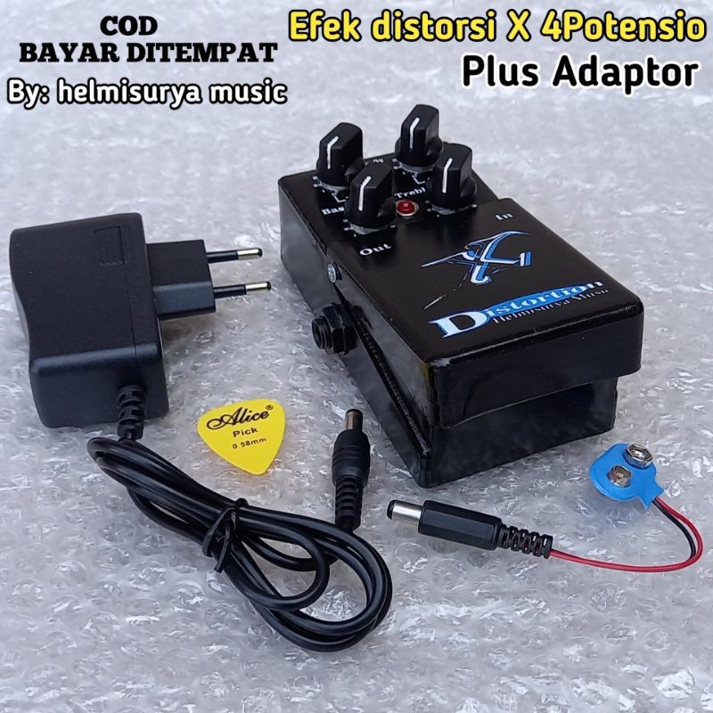 ARDHIANTOSHOP Efek gitar - Efek distorsi X plus Adaptor
