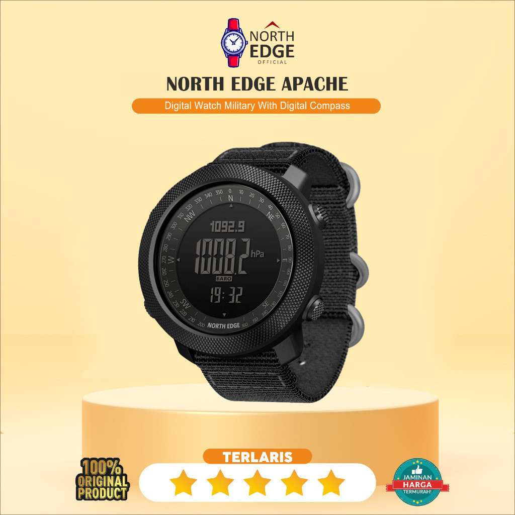 NORTH EDGE APACHE Digital Watch Military With Digital Compass