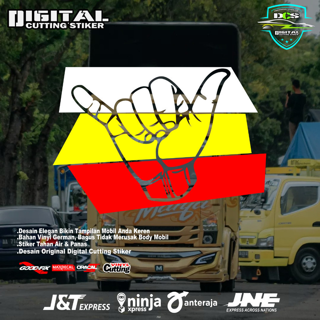 Stiker gambar keren stiker variasi mobil pickup truk sticker truk