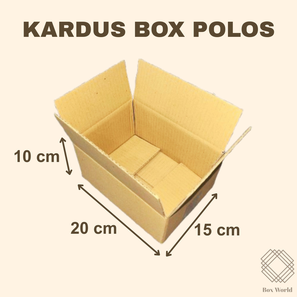 

KARDUS / KARTON / BOX / PACKING / PACKAGING COKLAT POLOS (20x15x10cm) - TERMURAH