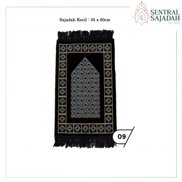 Sajadah Bulu Turkey Kecil / Sajadah Muka 60x35cm - Random