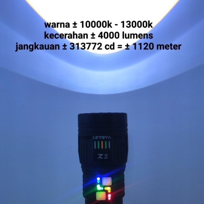 Leyoya Z2 40 wat 3000 Lumens Senter Super Terang  - 10000k