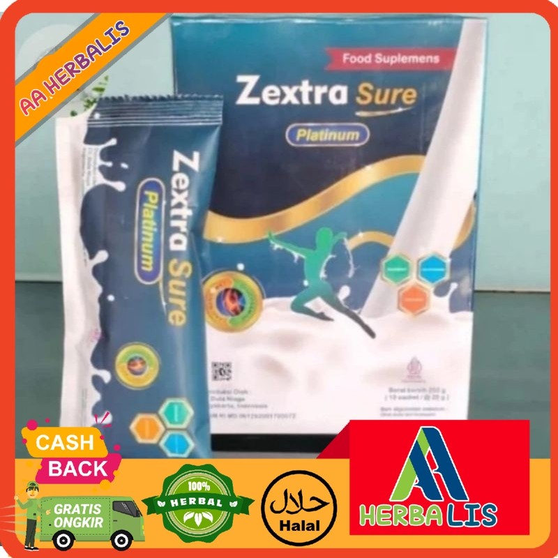 

ZEXTRA SURE GOLD MILK SUSU UNTUK MENGOBATI TULANG DAN SENDI 1 BOX KOTAK ISI 10 SACHET ZEXTRA SURE GOLD MILK SUSU UNTUK MENGOBATI TULANG DAN SENDI