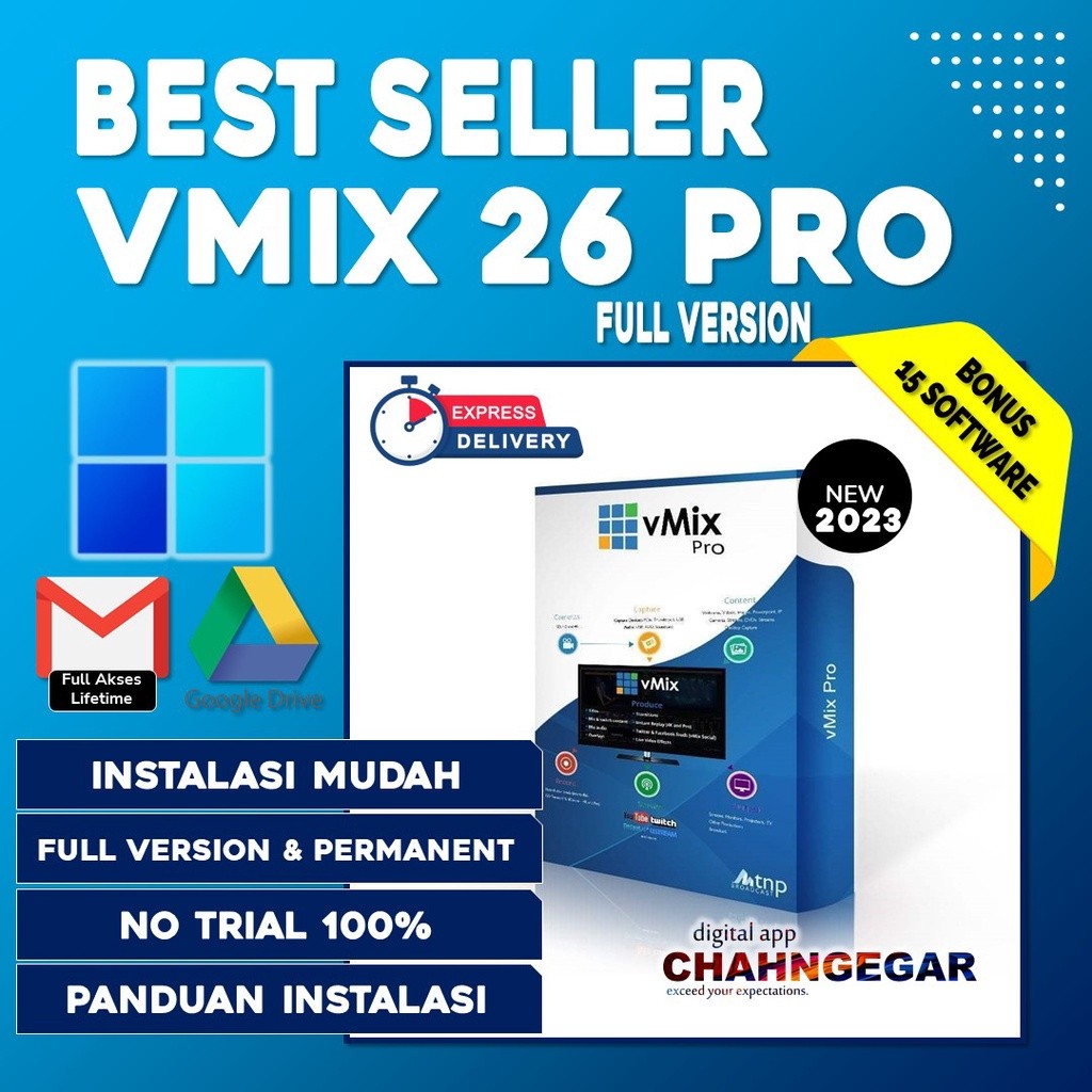 vMix Pro 26 Full Version Lifetime Software vMix 25 Pro video audio mixer Live Streaming vMix 24, vMi