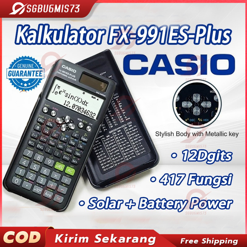 

【COD】 Casio ilmiah Calculator Scientific Casio Kalkulator FX-991EX/991ES-Plus Casio Scientific 417 Fungsi/Dua Sumber Tenaga Baterai Dan Tenaga Kalkulator Scientific Matahari/40 Konstanta Rumus