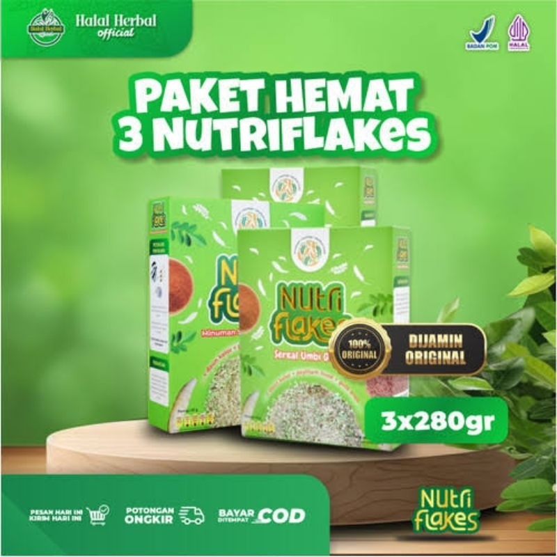 

Paket 3 Box NutriFlakes Asli Susu Serial Solusi Untuk Mengatasi Asam Lambung Original Ampuh - Rezajata