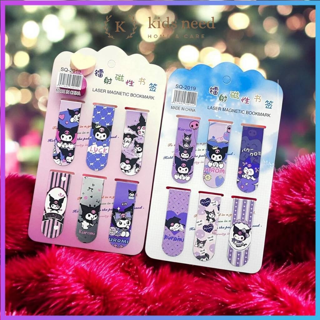 

(Isi 6) Termurah Pembatas Buku Magnet / Stiker Magnet Bookmark/Penanda Buku Karakter