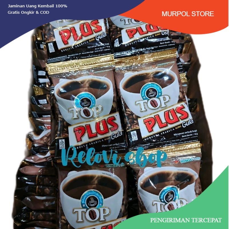 

TOP Kopi Plus 1 Renceng 10sct Coffee