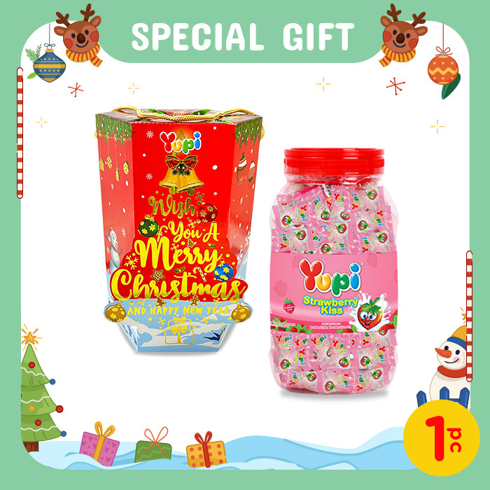 

Yupi Package Christmas Jar With Hexagon Box