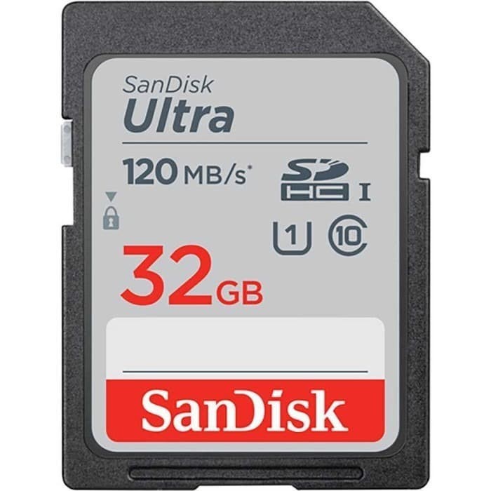 Sandisk SD Card 32GB 32 GB Ultra SDHC SDXC UHS-I CL10 120MBPS - Garansi 10 Tahun