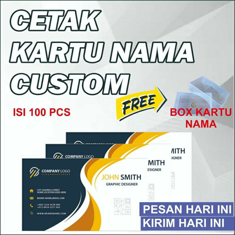 

cetak cepat kartu nama bahan art paper 310 free box kartu nama
