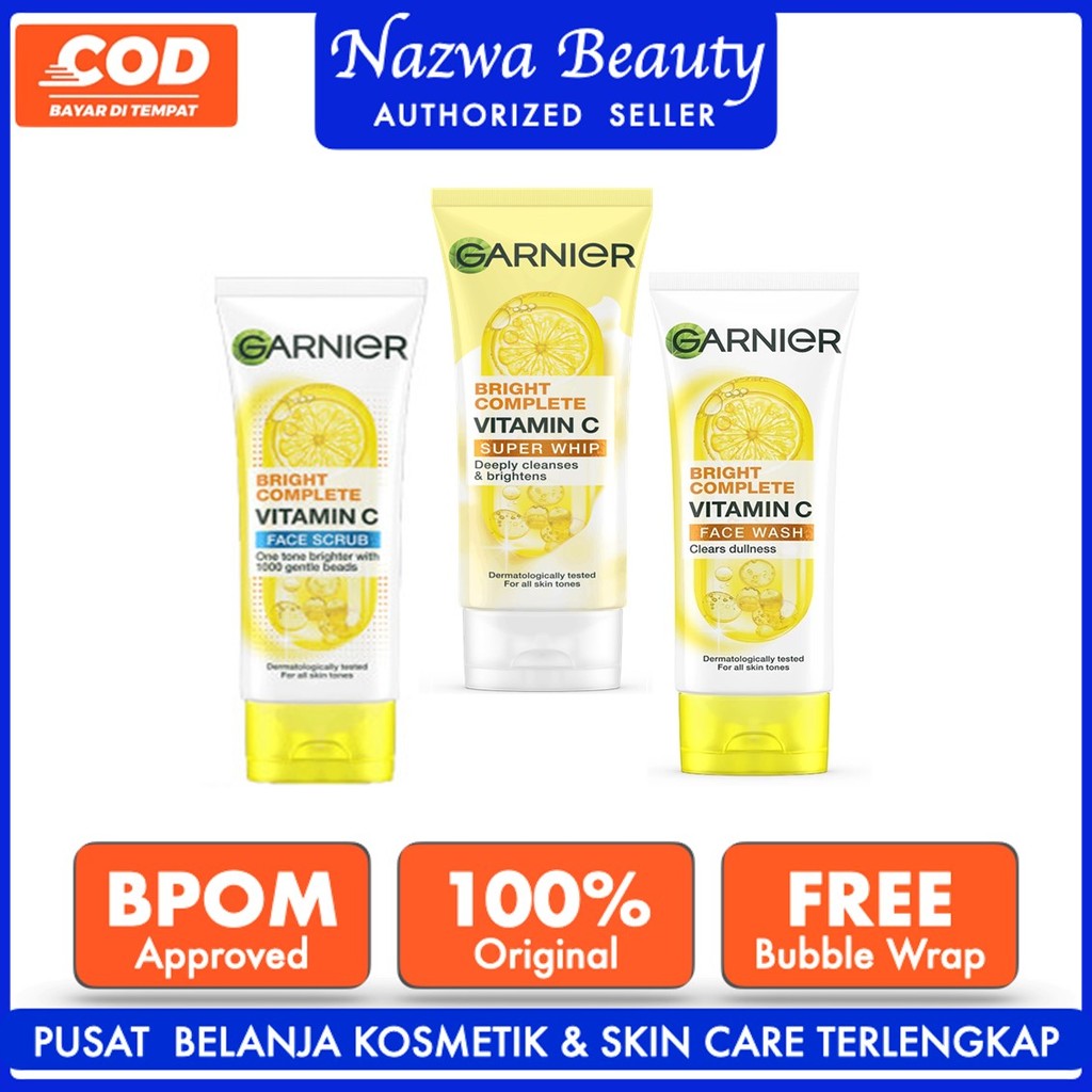 Nazwa Garnier Bright Complete Brightening Foam | Scrub | White Speed | Sabun Cuci Muka