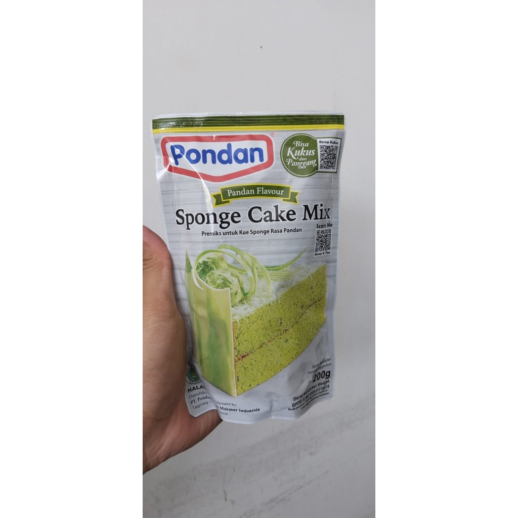 

Pondan Sponge Cake Pandan 200gr