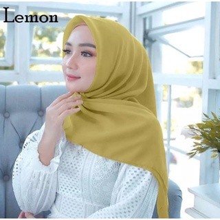 Fashion Fashion Jilbab/Kerudung Segi Empat Bella Square Terbaru Murah Warna Terlengkap Lemon Premium