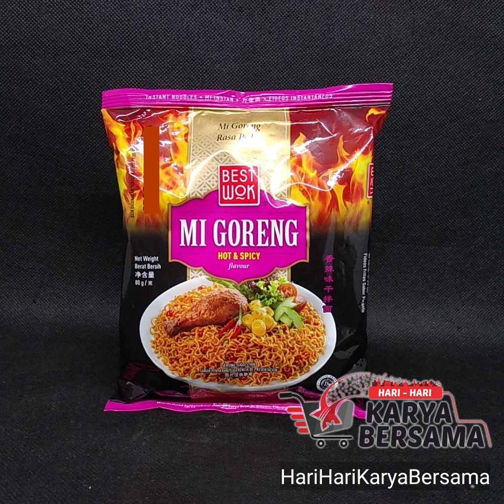 

MIE INSTAN BEST WOK MIE GORENG HOT SPICY 80GR