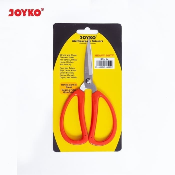 

Joyko SC-14 Gunting Kodok Kain Kardus Kulit Heavy Duty GUNTING MERAH