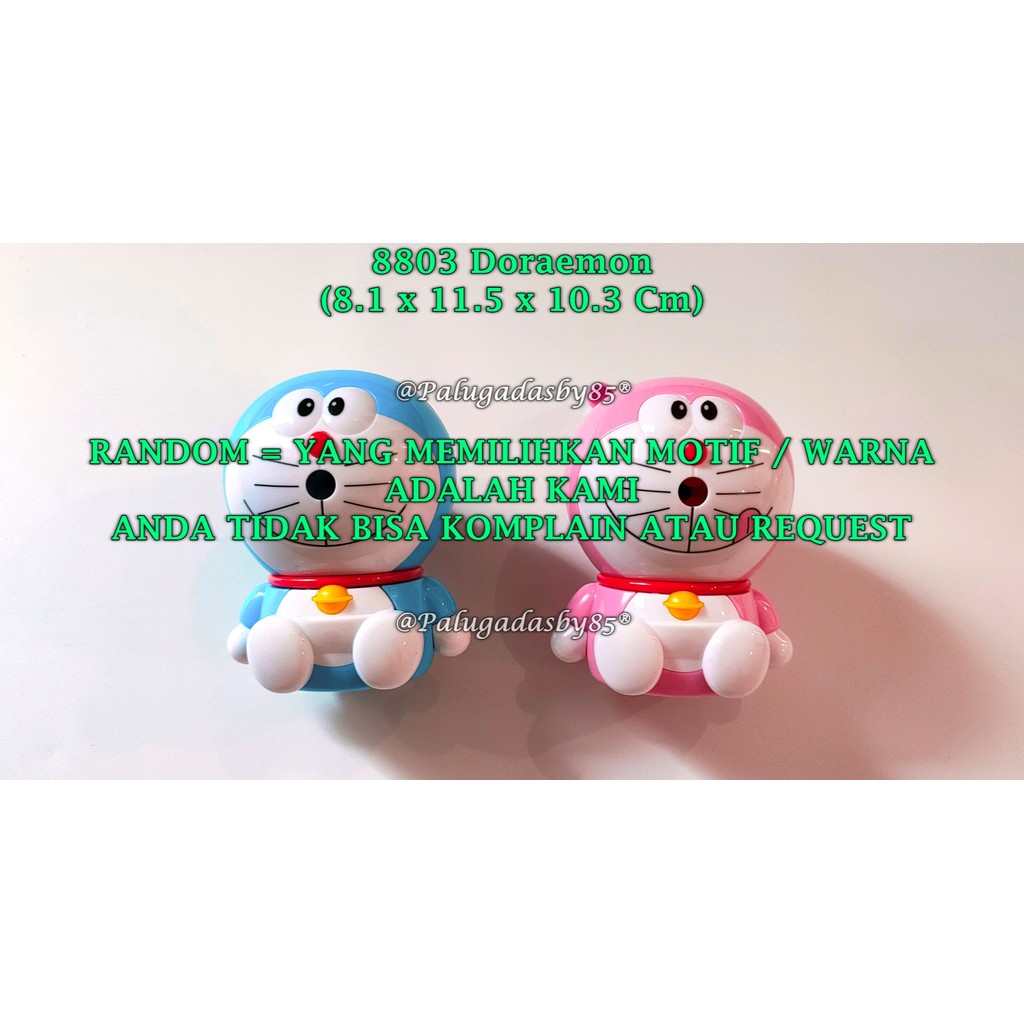 

(1 Biji) GROSIR Rautan Meja Doraemon 8803 8.1 x 11.5 x 10.3 Cm / Rautan Putar GXIMP 8803 Doraemon