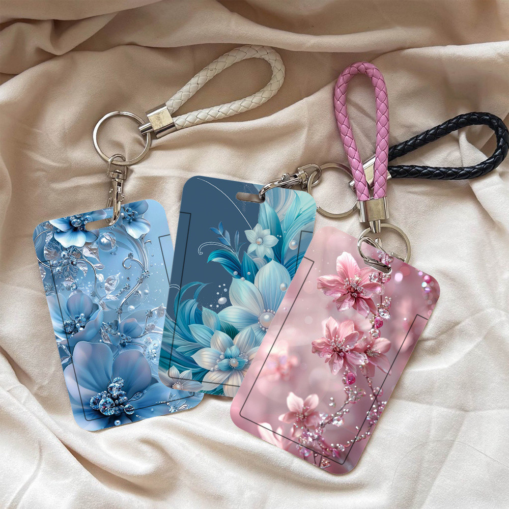

ID CARD HOLDER MOTIF Blue Jewelry Flower PHOTOCARD PHOTO CARD