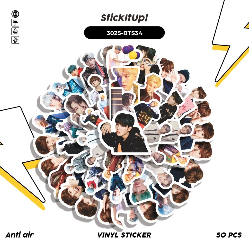 

COD✨ 50 Pcs Stiker SUGA SERIES 01 Lucu Anti Air Untuk Dekorasi Notebook Sepeda Skateboard Handphone DIY